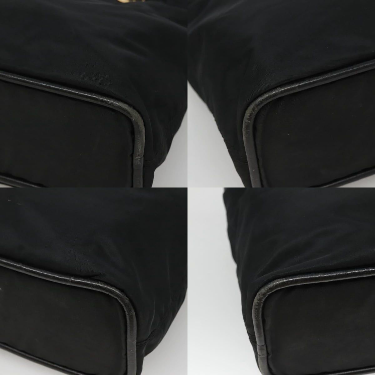 Celine CELINE Shoulder Bag Nylon Black Gold Size ONE SIZE - 10 Thumbnail