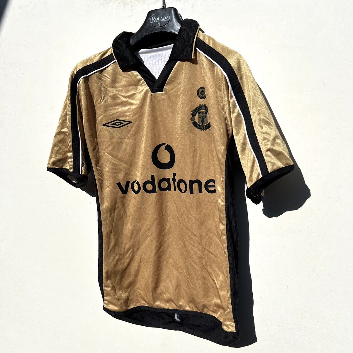 Umbro × Vintage MANCHESTER UNITED 2001-2002 DOUBLE SIDED FOOTBALL Shirt Size US S / EU 44-46 / 1 - 12 Thumbnail