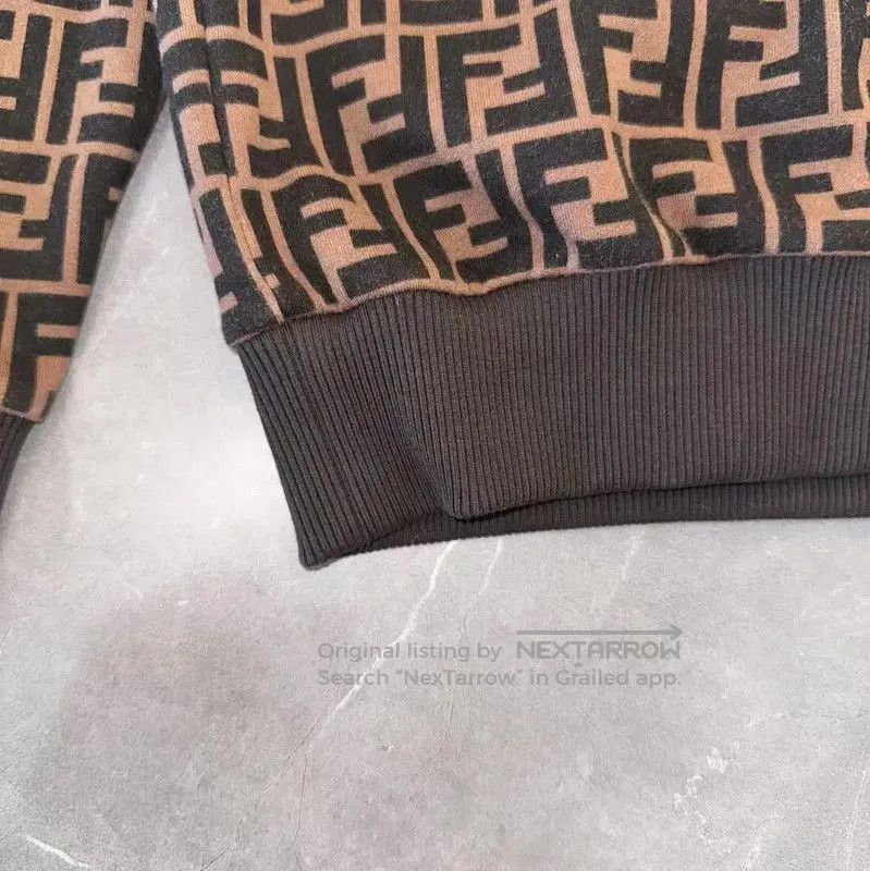 Fendi Fendi Brown Cotton Men's Hoodie . Size US M / EU 48-50 / 2 - 5 Thumbnail