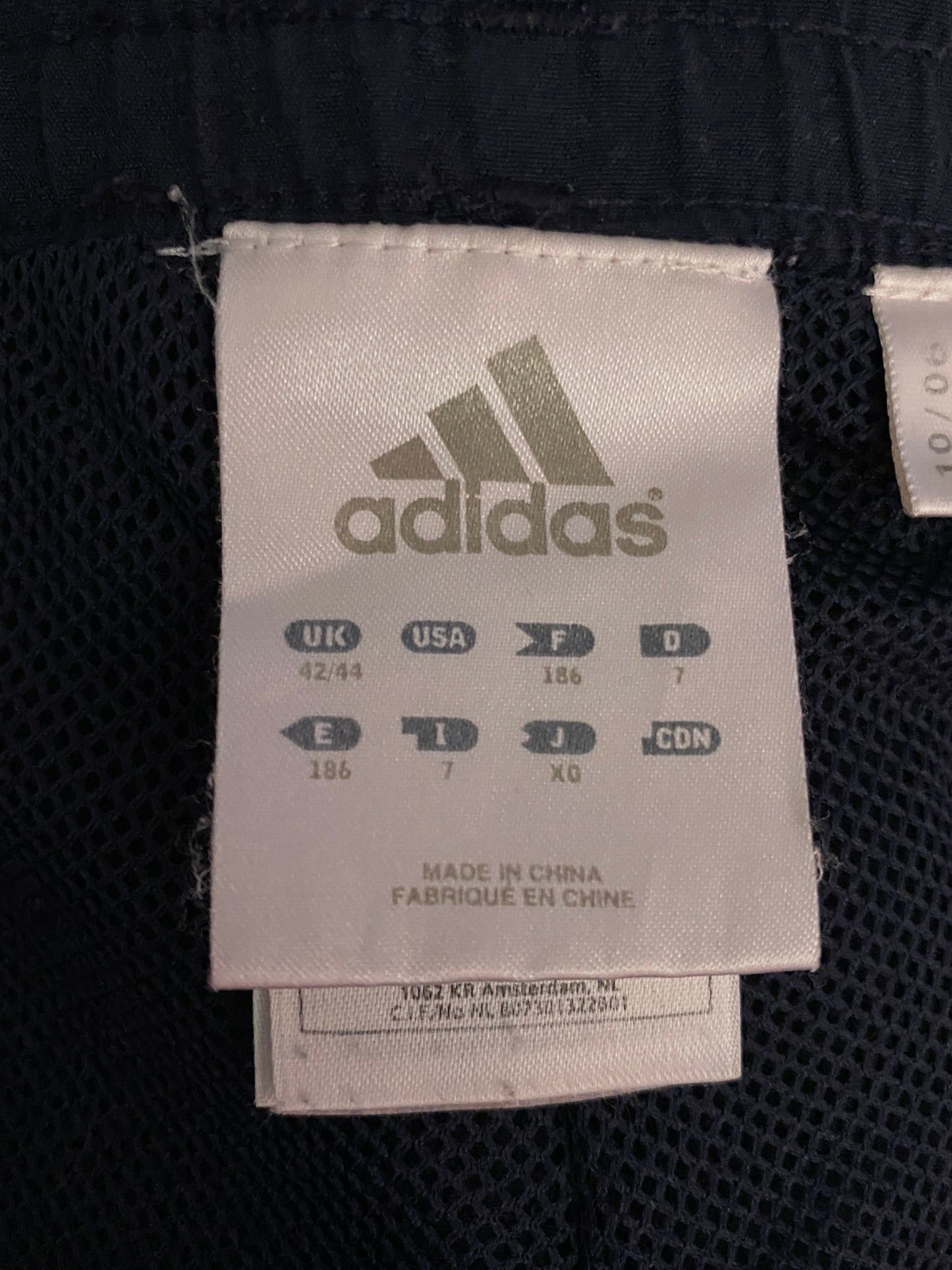 Adidas × Vintage Adidas Vintage Men's Track Pants - L Navy Blue Polyester Size US 34 / EU 50 - 6 Thumbnail