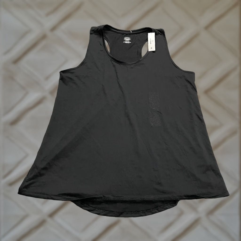 Athletic Works Athletic Works Tank Top Womens L Black Racerback Relaxed NWT Activewear Easy Care Lightweight Breathable Sleeveless Strappy Sleeve Polyester Spandex Size L / US 10 / IT 46 - 1 Thumbnail