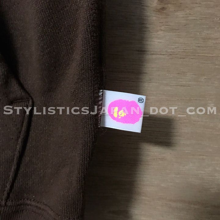 Bape Swarovski Crystal Nested Logo Sleeveless Hoodie Brown Short Size S / US 4 / IT 40 - 6 Thumbnail