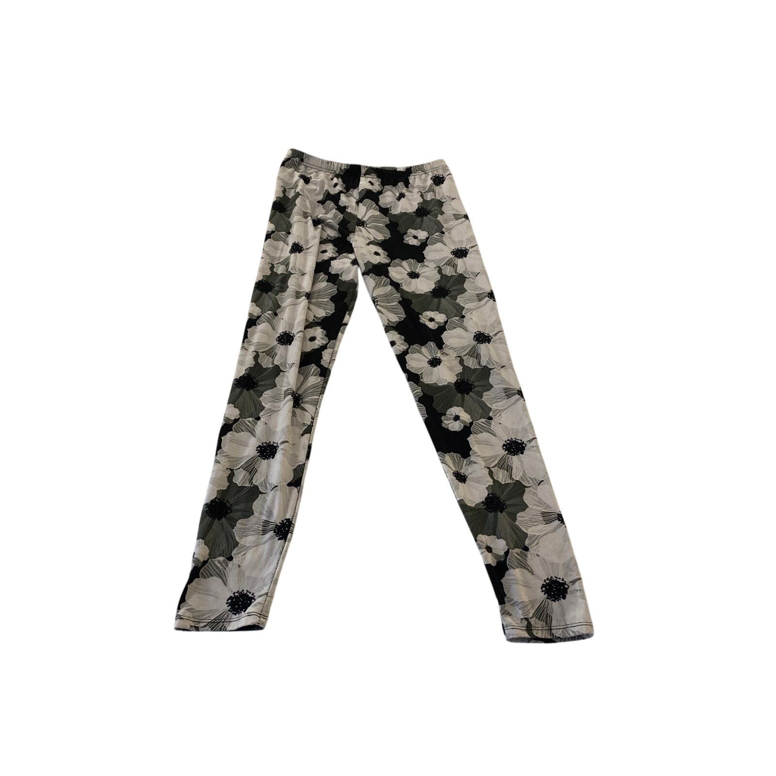 Other Agnes & Dora Floral Leggings - Size L - Black/White - EUC Size 34" / US 12 / IT 48 - 2 Thumbnail