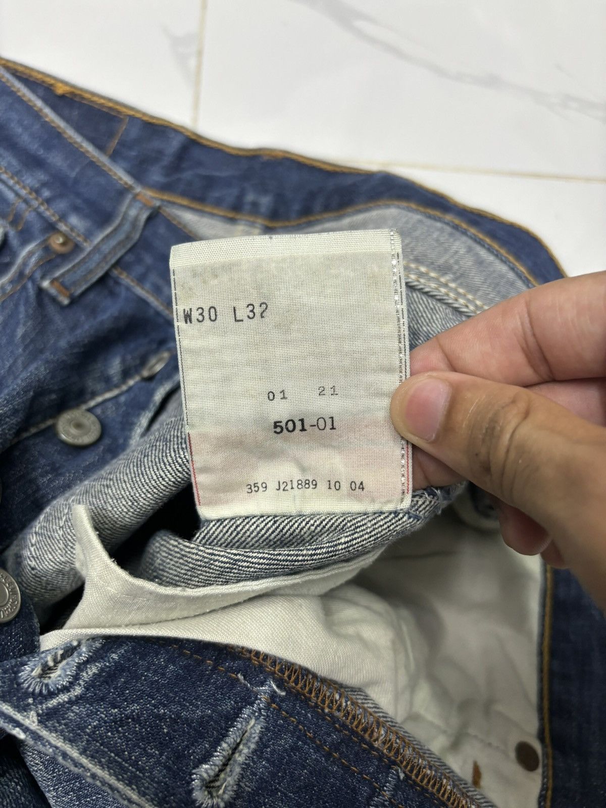 Comme des Garcons 🔥VINTAGE LEVIS 501 PAINTER JEANS UNDERCOVER STYLE DISTRESS Size US 30 / EU 46 - 10 Thumbnail