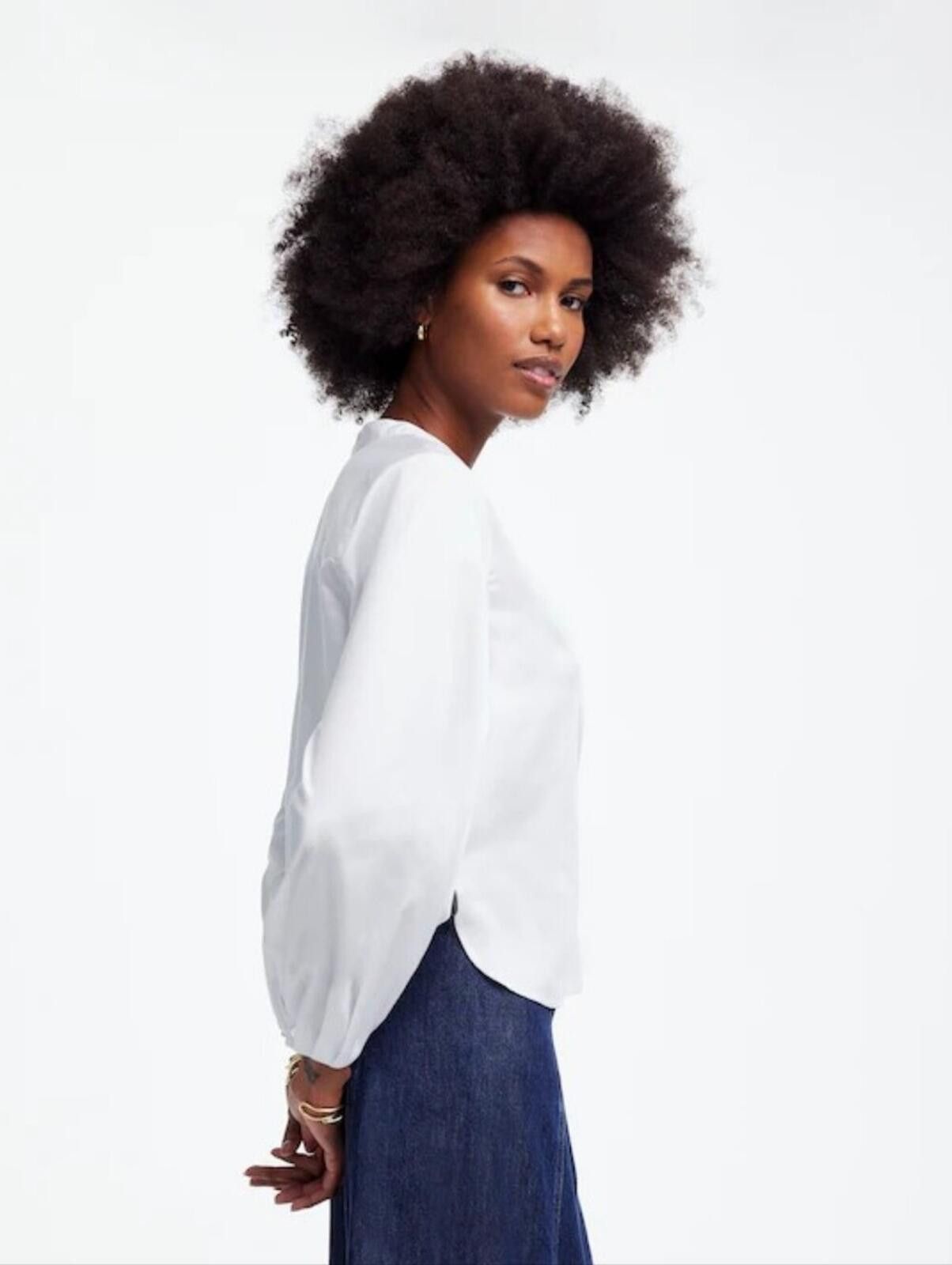 Madewell Madewell V-Neck Long-Sleeve Top Size M / US 6-8 / IT 42-44 - 3 Thumbnail