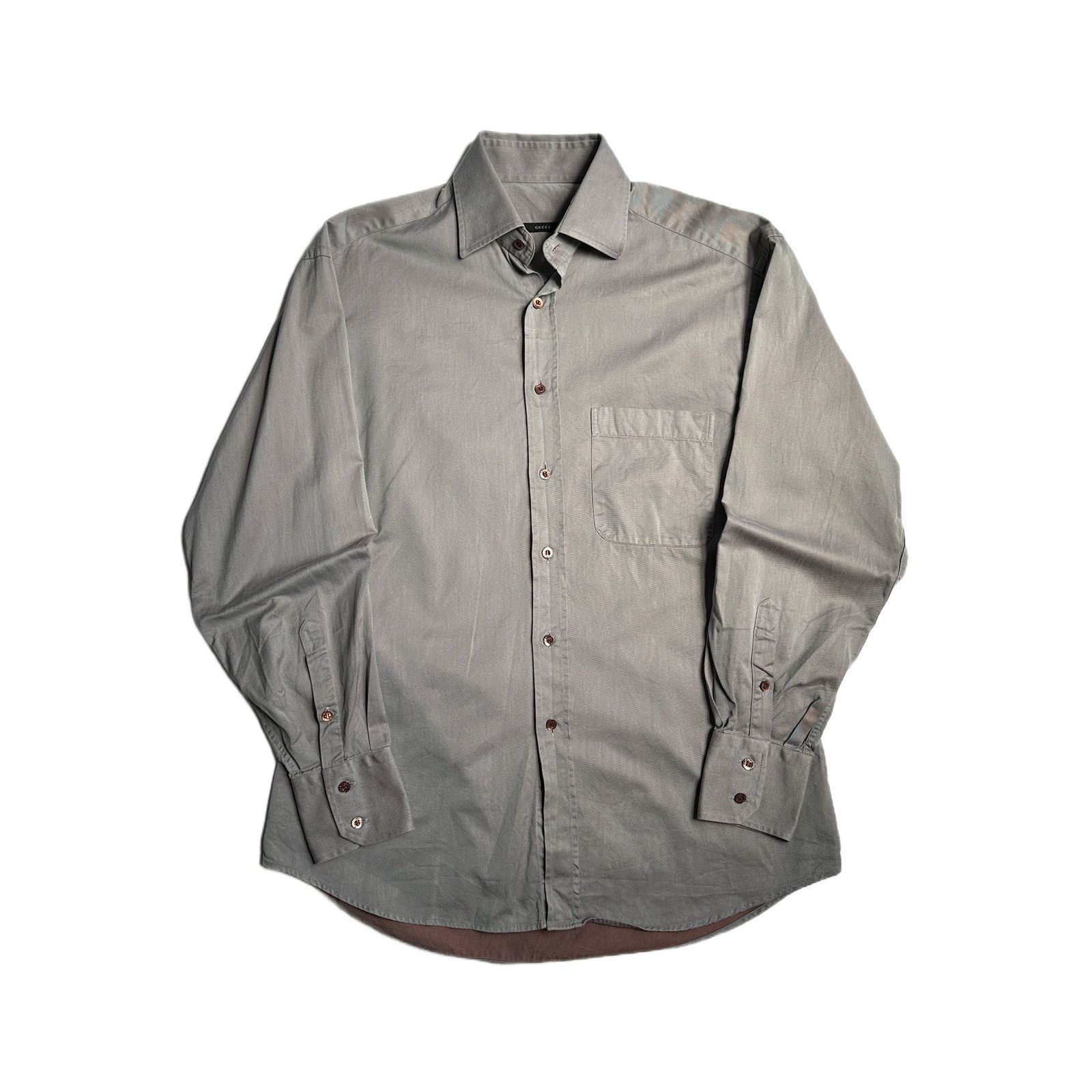 Gucci Gucci by Tom Ford Iridescent Button Up Shirt Size US M / EU 48-50 / 2 - 1 Thumbnail