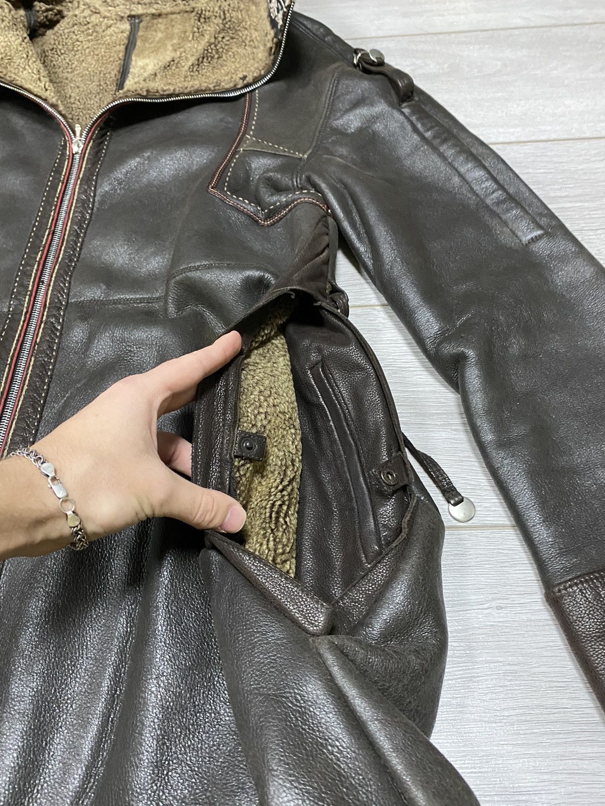 Marithe + Francois Girbaud Marithe Francois Girbaud RARE sheepskin leather coat Size US L / EU 52-54 / 3 - 12 Thumbnail
