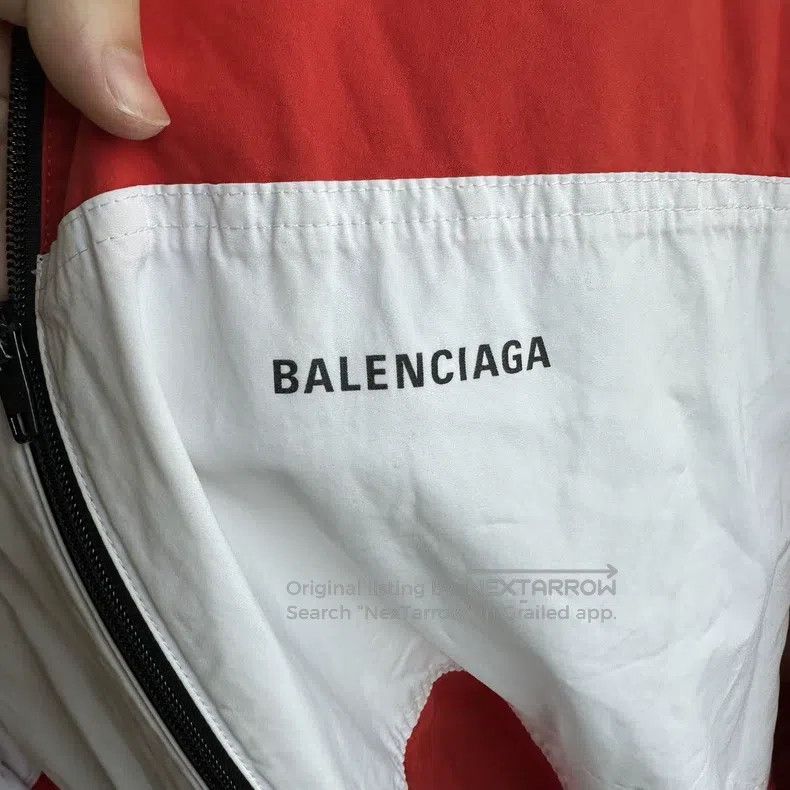 Balenciaga Balenciaga White Red Sun Protection Jacket Size US S / EU 44-46 / 1 - 1 Thumbnail