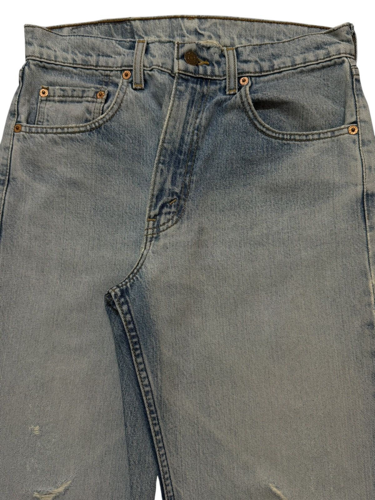 Levi's Vintage 90s Levis 512 Blue Faded Wash Distressed Wide Leg Size US 29 - 3 Thumbnail