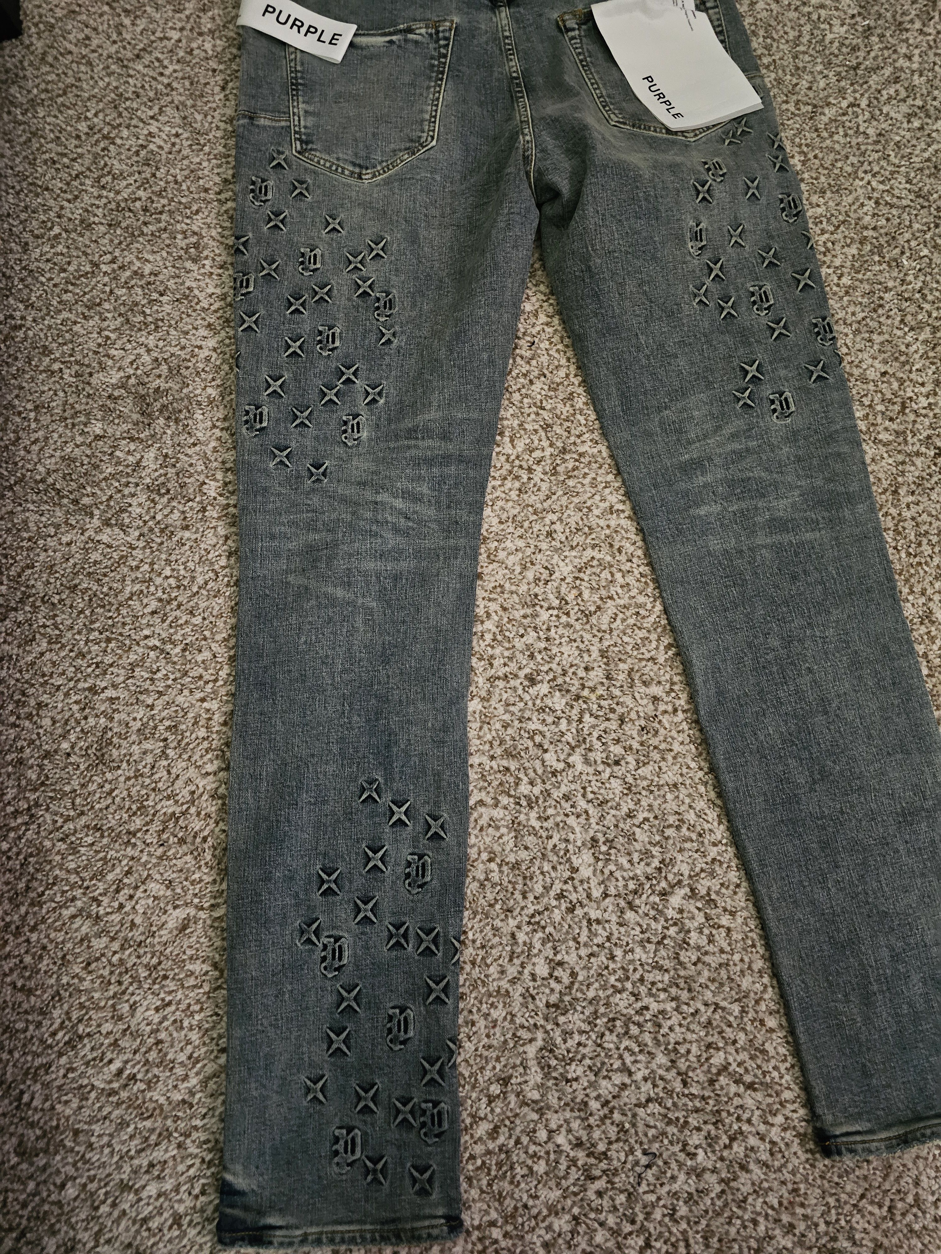 Purple Brand Purple Special Edition Monogram Jeans Size US 34 / EU 50 - 9 Thumbnail