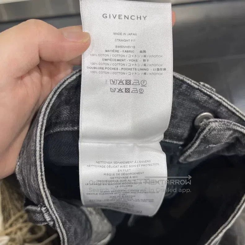 Givenchy Givenchy boro 23-year-old black-grey denim jeans Size US 31 - 7 Thumbnail