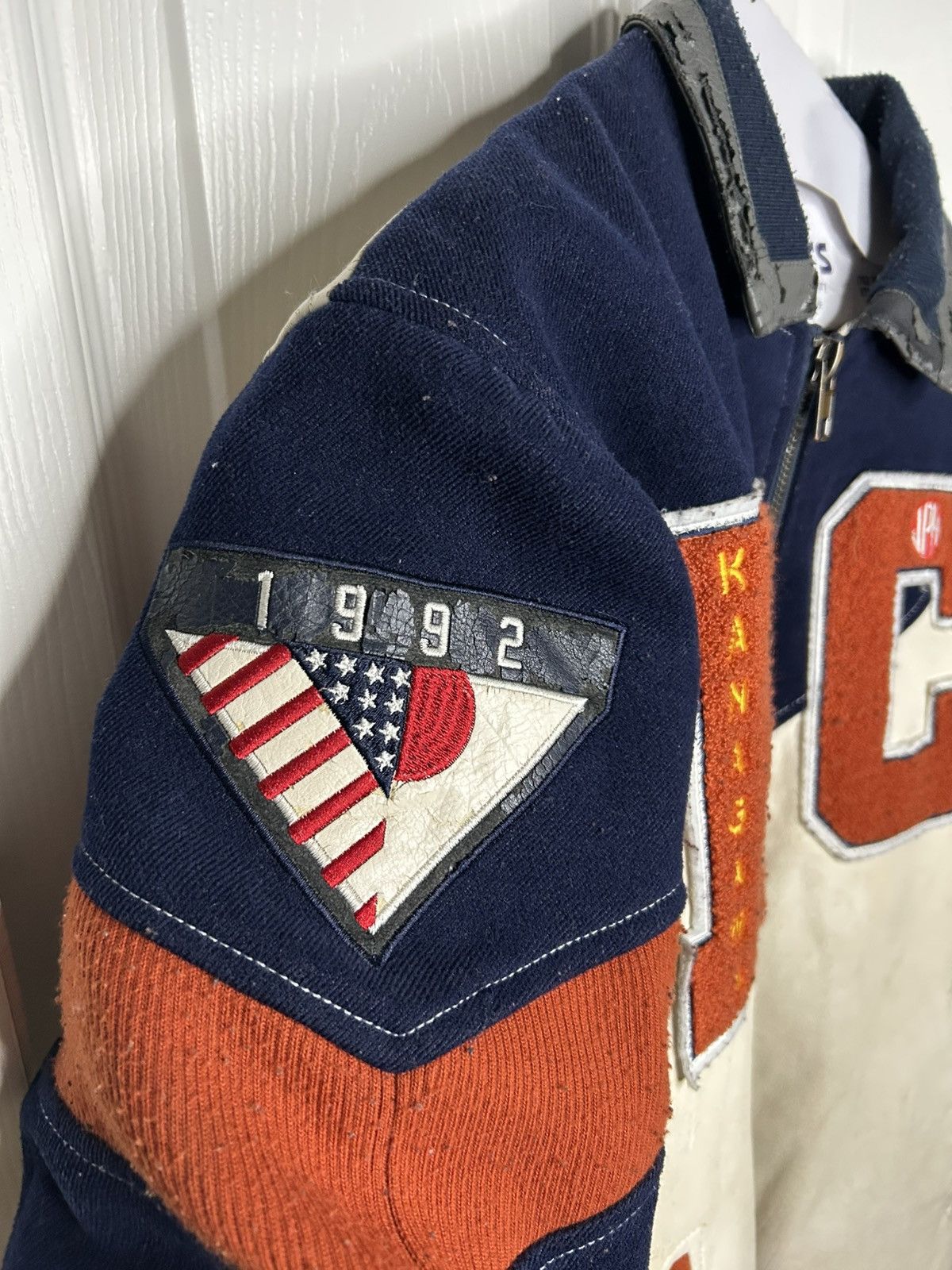 Japanese Brand Vintage All Japan Cities Games Leather Varsity Jacket Size US M / EU 48-50 / 2 - 5 Thumbnail
