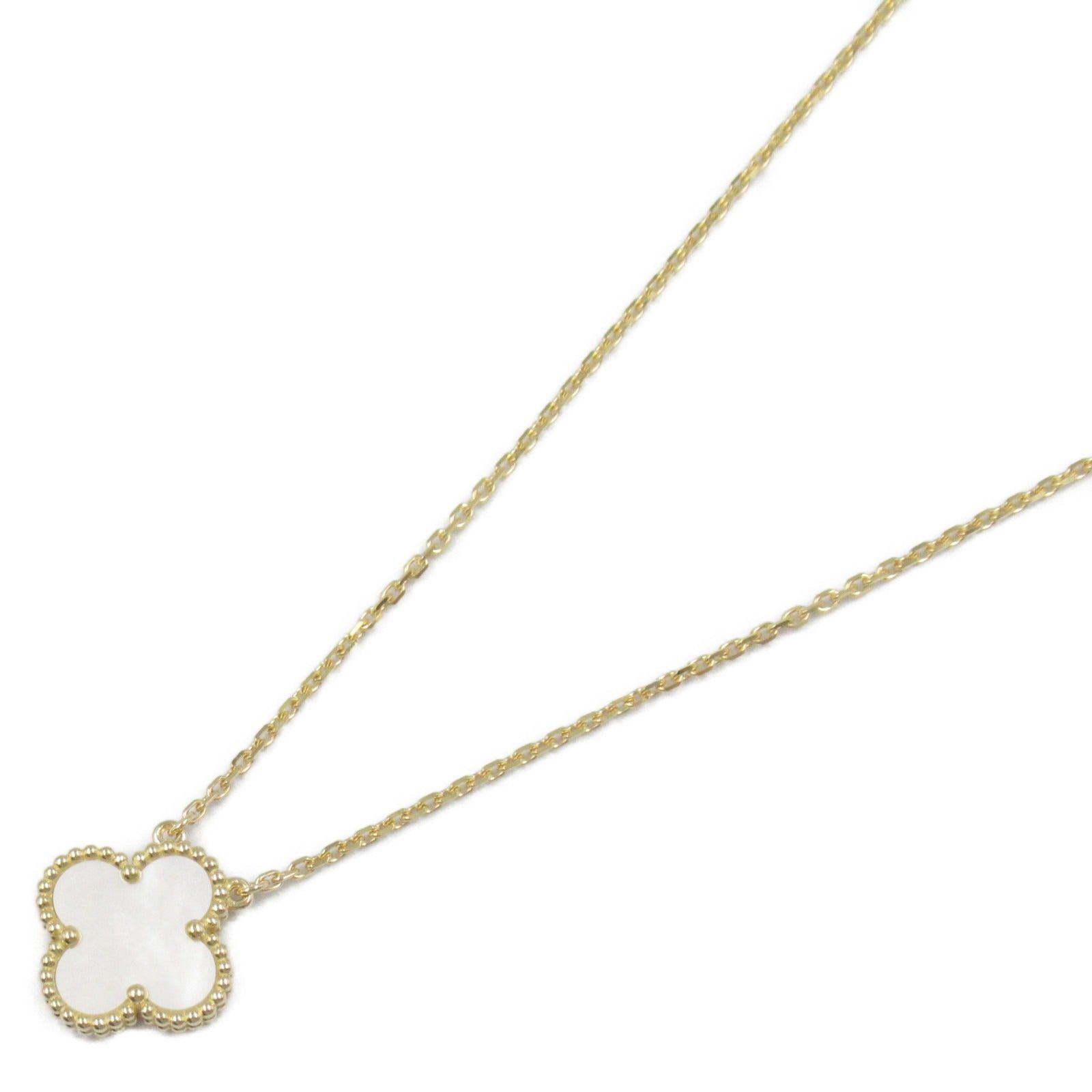 Van Cleef & Arpels Van Cleef Arpels Alhambra Necklace Mother Of Pearl K18 (Yellow Gold) White Size ONE SIZE - 1 Thumbnail