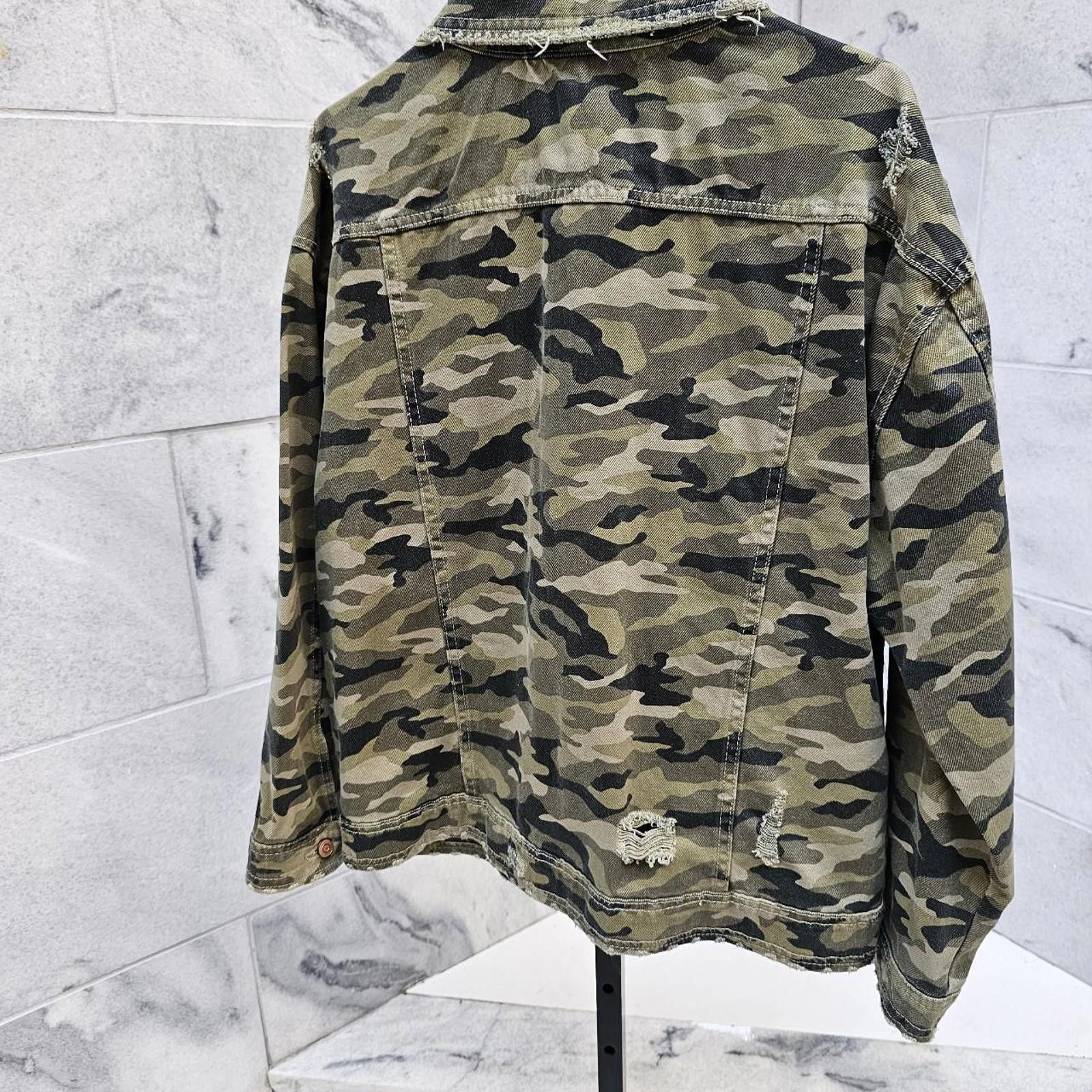 Other Women's Camo Distressed Jacket Size M / US 6-8 / IT 42-44 - 5 Thumbnail