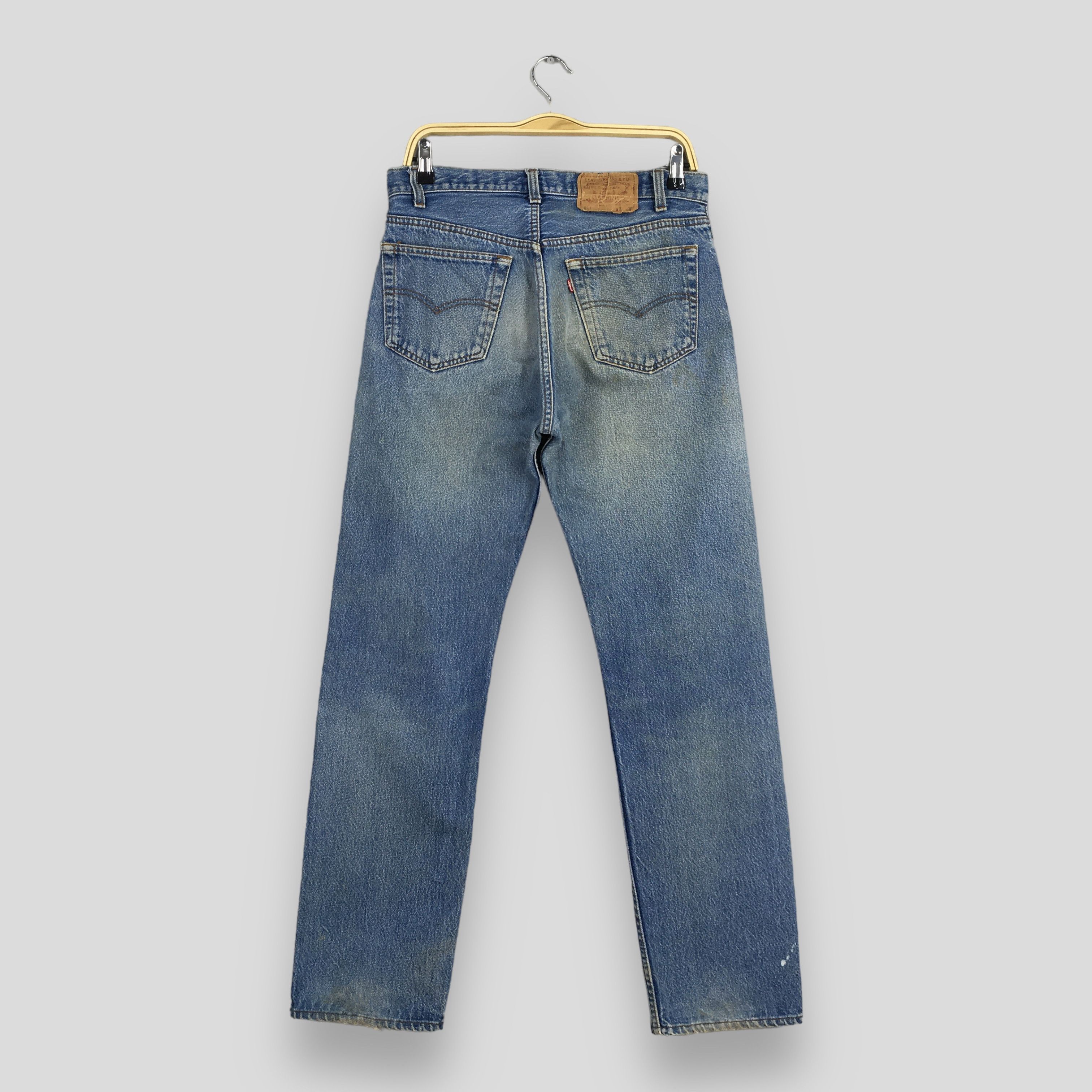 Levi's Size 30x31 90s Levi's 501 Distressed Stone Washed Jeans S235 Size US 30 / EU 46 - 8 Thumbnail
