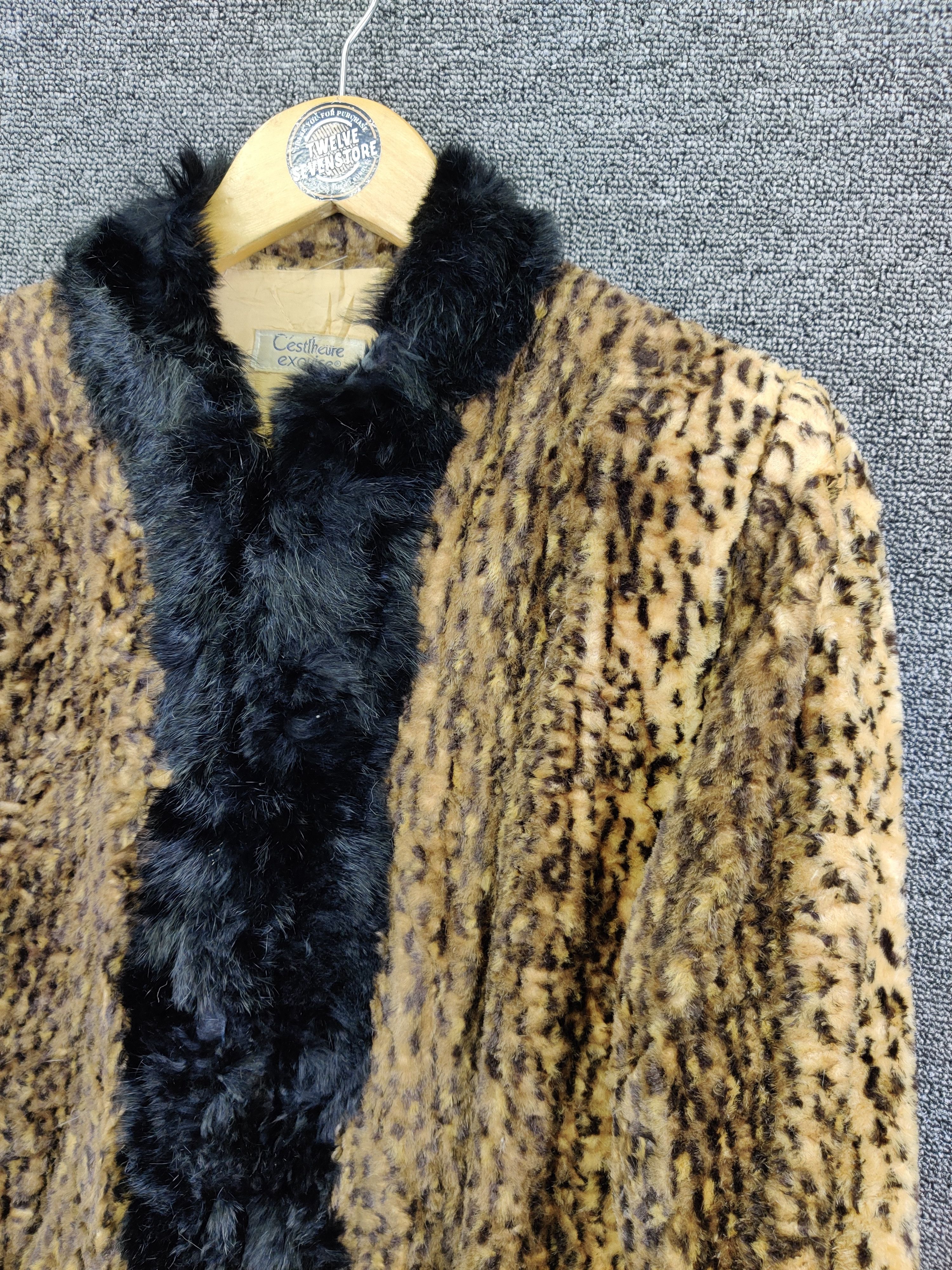 Japanese Brand Vintage Cestlheure Exquise Leopard Fur Cardigan Size US M / EU 48-50 / 2 - 5 Thumbnail