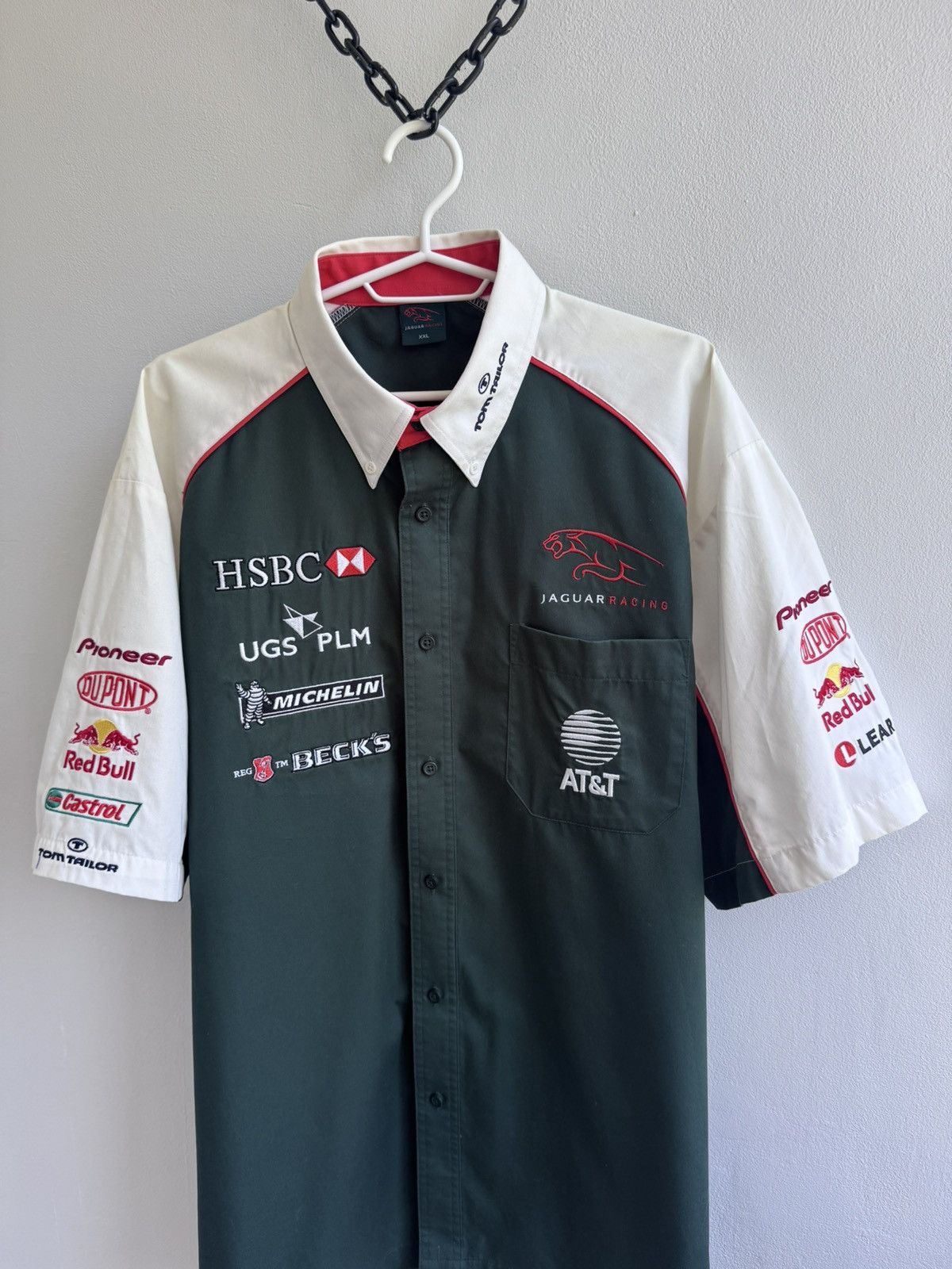 Formula 1 Jaguar Racing 2003 HSBC Formula 1 F1 Racing Button Up Shirt Size US XXL / EU 58 / 5 - 7 Thumbnail