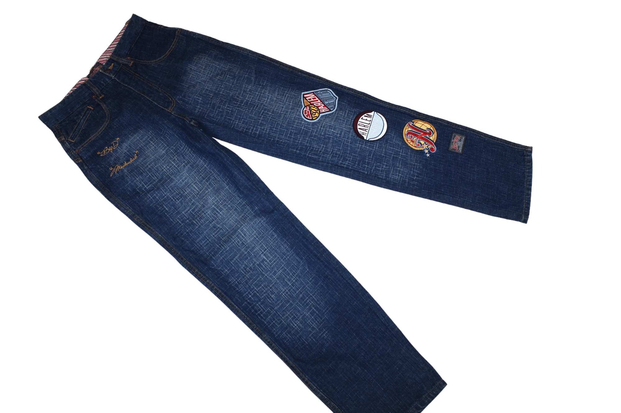 Fubu RARE🔥Platinum Fubu Harlem Globetrotters Baggy Rap Jeans Size US 30 / EU 46 - 4 Thumbnail