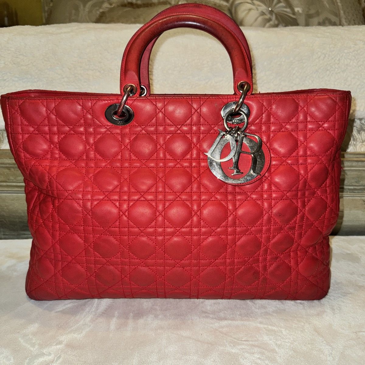 Dior Dior “Lady Dior” Large Handbag Size ONE SIZE - 1 Thumbnail