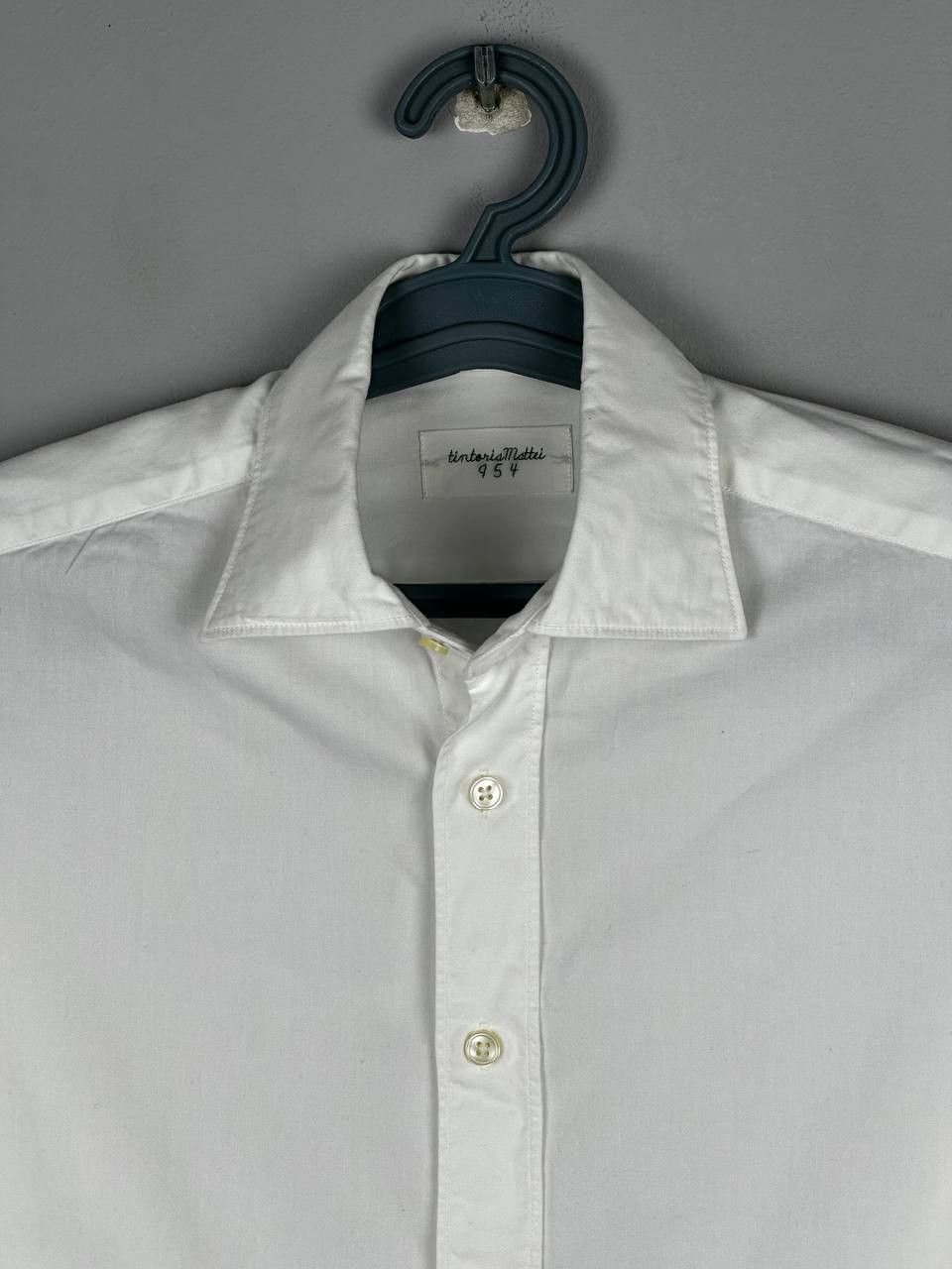 Tintoria Mattei Tintoria Mattei Luxury White Formal Italian Shirt Size US M / EU 48-50 / 2 - 4 Thumbnail