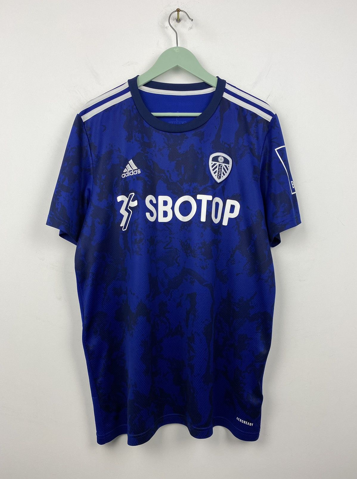 Adidas Leeds United 2021 2022 Adidas Soccer Jersey PSG Liverpool Size US L / EU 52-54 / 3 - 1 Thumbnail