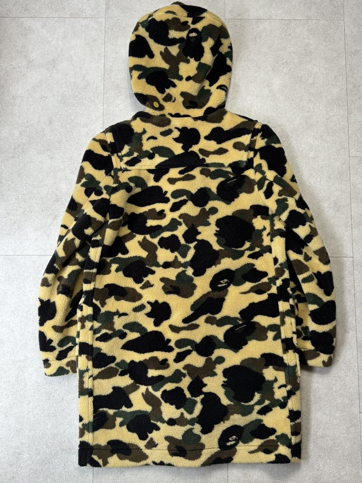Bape Bape Green Camo Duffle Coat Jacket Size US XS / EU 42 / 0 - 2 Thumbnail