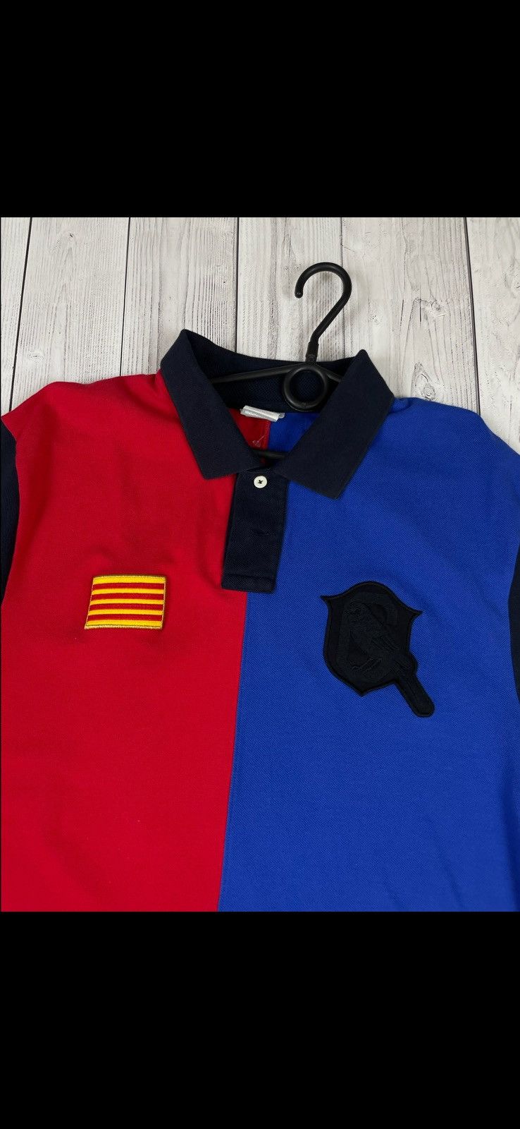 Nike Vintage nike Barcelona soccer polo rare logo retro big logo Size US XXL / EU 58 / 5 - 2 Thumbnail