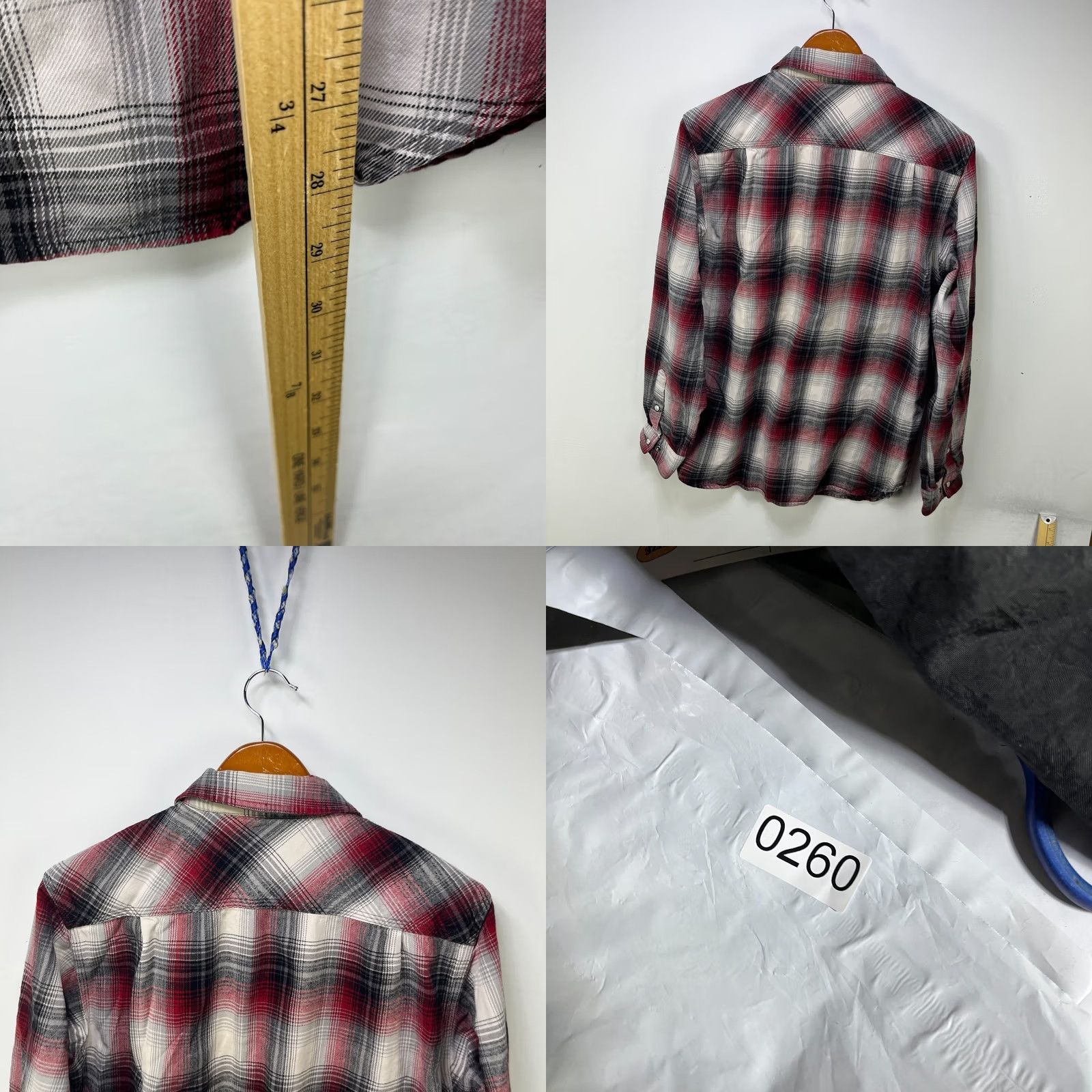 Carhartt VINTAGE Carhartt Shirt Plaid Pearl Snap Button-Up Medium Red 90s Mens Long Sleeve Regular Cotton Size US M / EU 48-50 / 2 - 8 Thumbnail