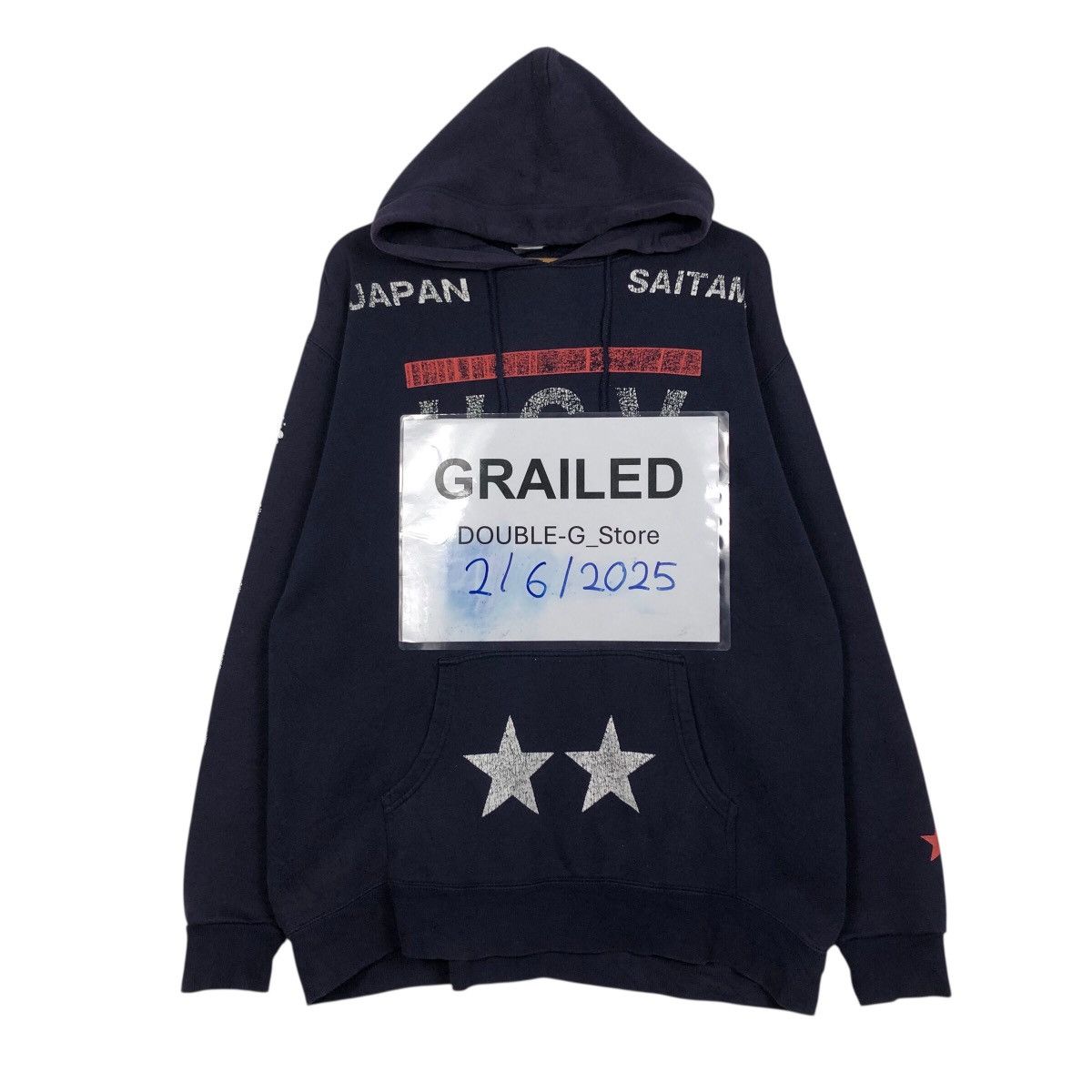 Japanese Brand United Athle HCV Team Hoodie – Distressed Graphic Size US XL / EU 56 / 4 - 1 Thumbnail