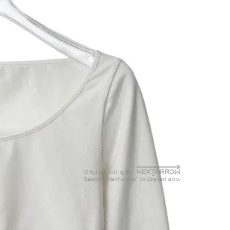 Miu Miu Miu Miu White Cotton Blend Cropped Sweatshirt . Size S / US 4 / IT 40 - 3 Thumbnail