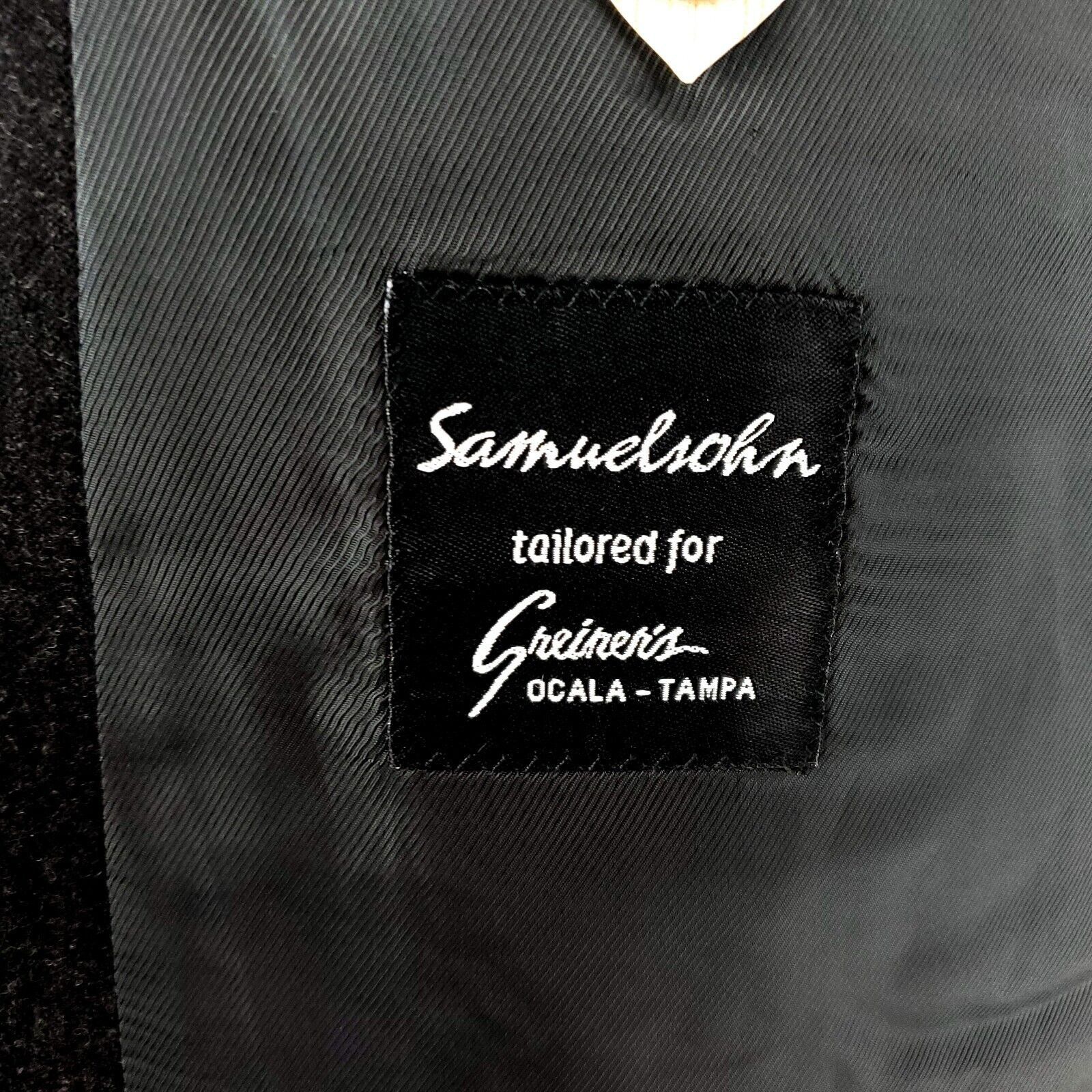 Samuelsohn Samuelsohn Sb Austin Super 120s Flannel Tweed Wool 2 Button Size 48L - 8 Thumbnail