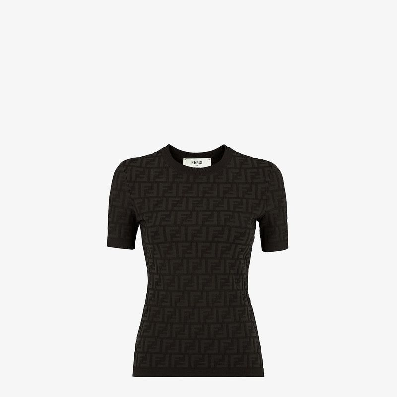 Fendi o1s1wg110326 Jumper in Black Size L / US 10 / IT 46 - 1 Thumbnail