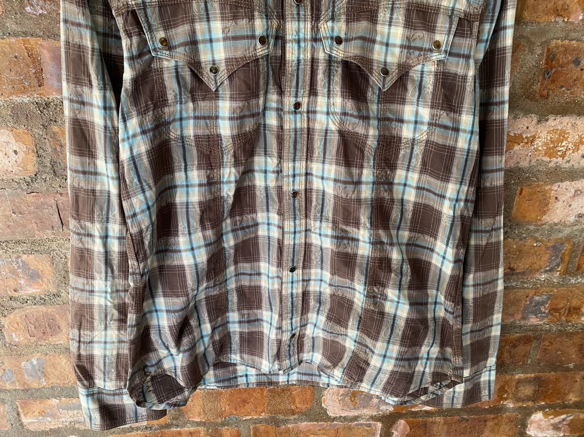 Tornado Mart 2000s Nicole for Men TRIBAL floral shadow flannel Size US M / EU 48-50 / 2 - 4 Thumbnail