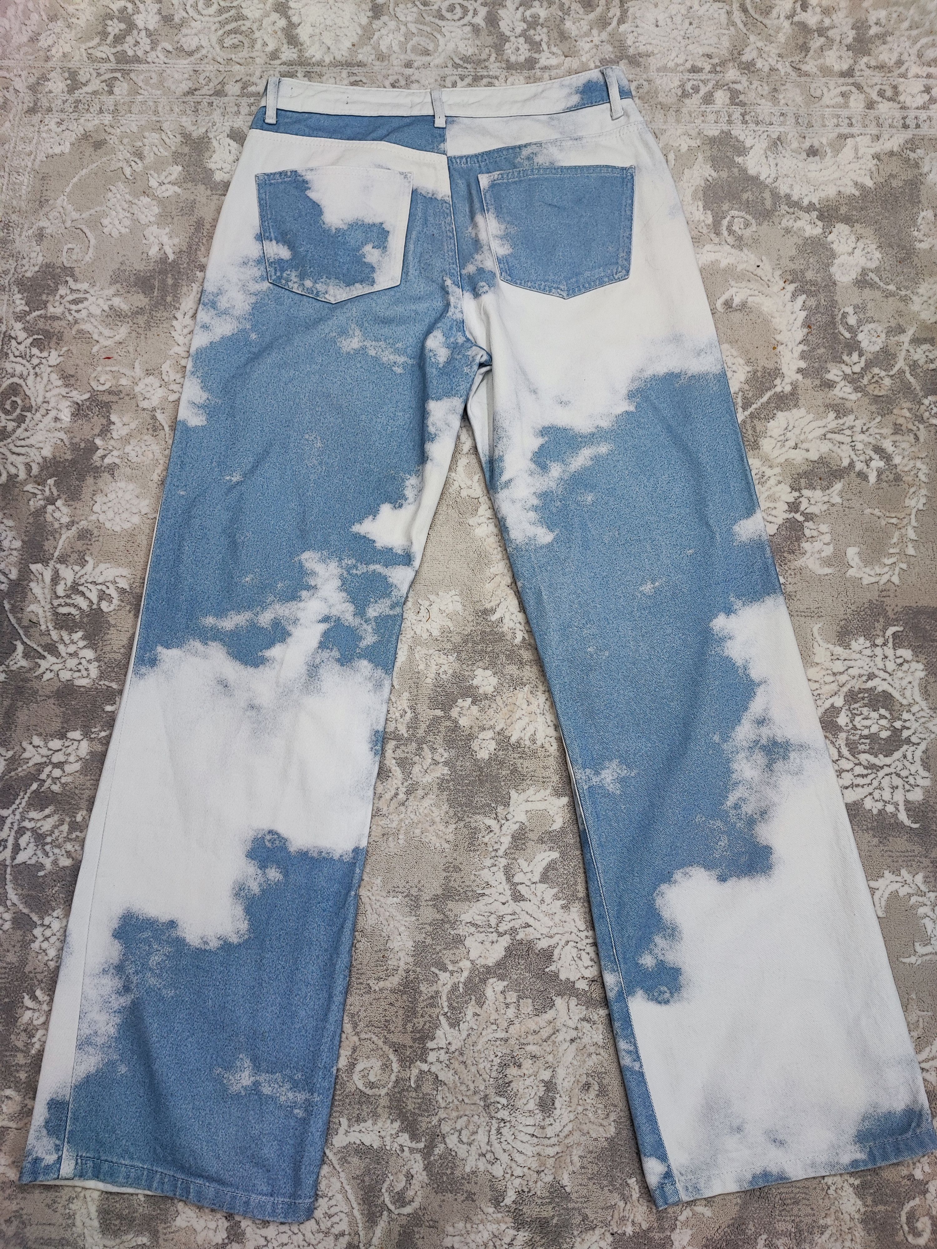 Jaded London Jaded London Cloud Print Jeans design as worn by Kirk Night Size US 33 - 4 Thumbnail