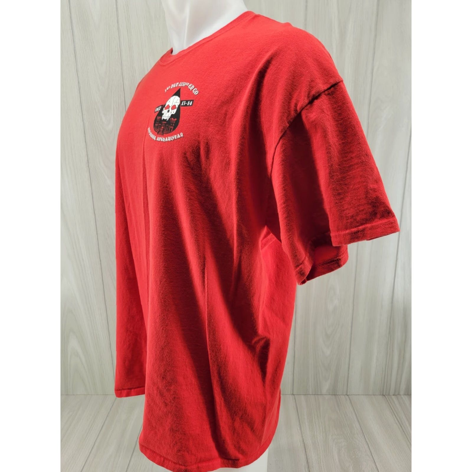 Gildan VINTAGE 1151st EN CO Engineers Mens Shirt Red XL Tee Short Sleeve Graphic Print Gildan 24" Shoulder to Shoulder 30" Down Back Mens Size US XL / EU 56 / 4 - 3 Thumbnail