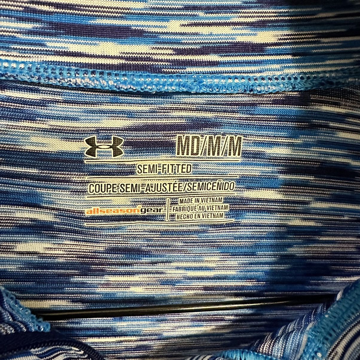 Under Armour Under Armour Women’s Blue Patterned Semi-fitted 1/2 Zip Size M / US 6-8 / IT 42-44 - 3 Thumbnail