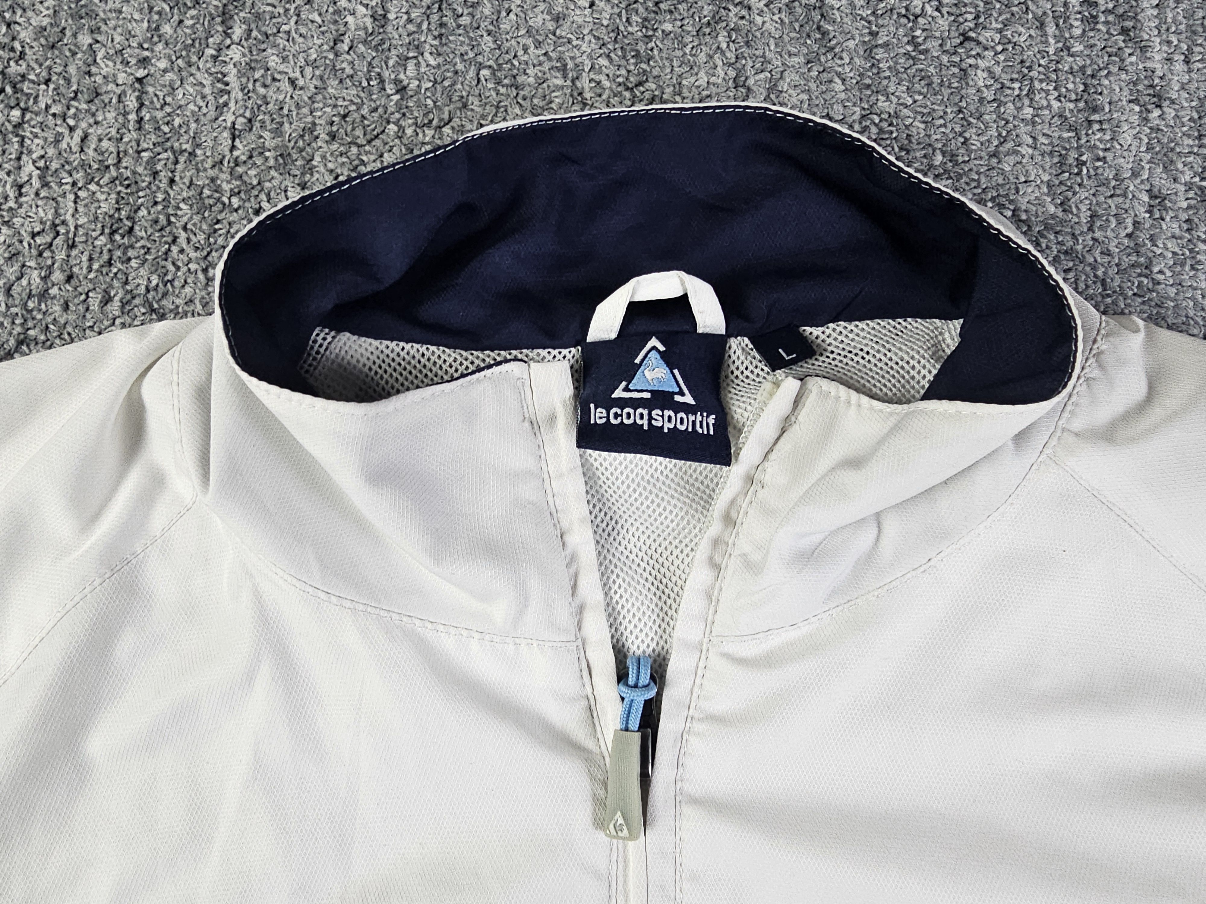 Le Coq Sportif Le Coq Sportif Vintage 90s White Mesh Lined Track Jacket LCS Size US L / EU 52-54 / 3 - 3 Thumbnail