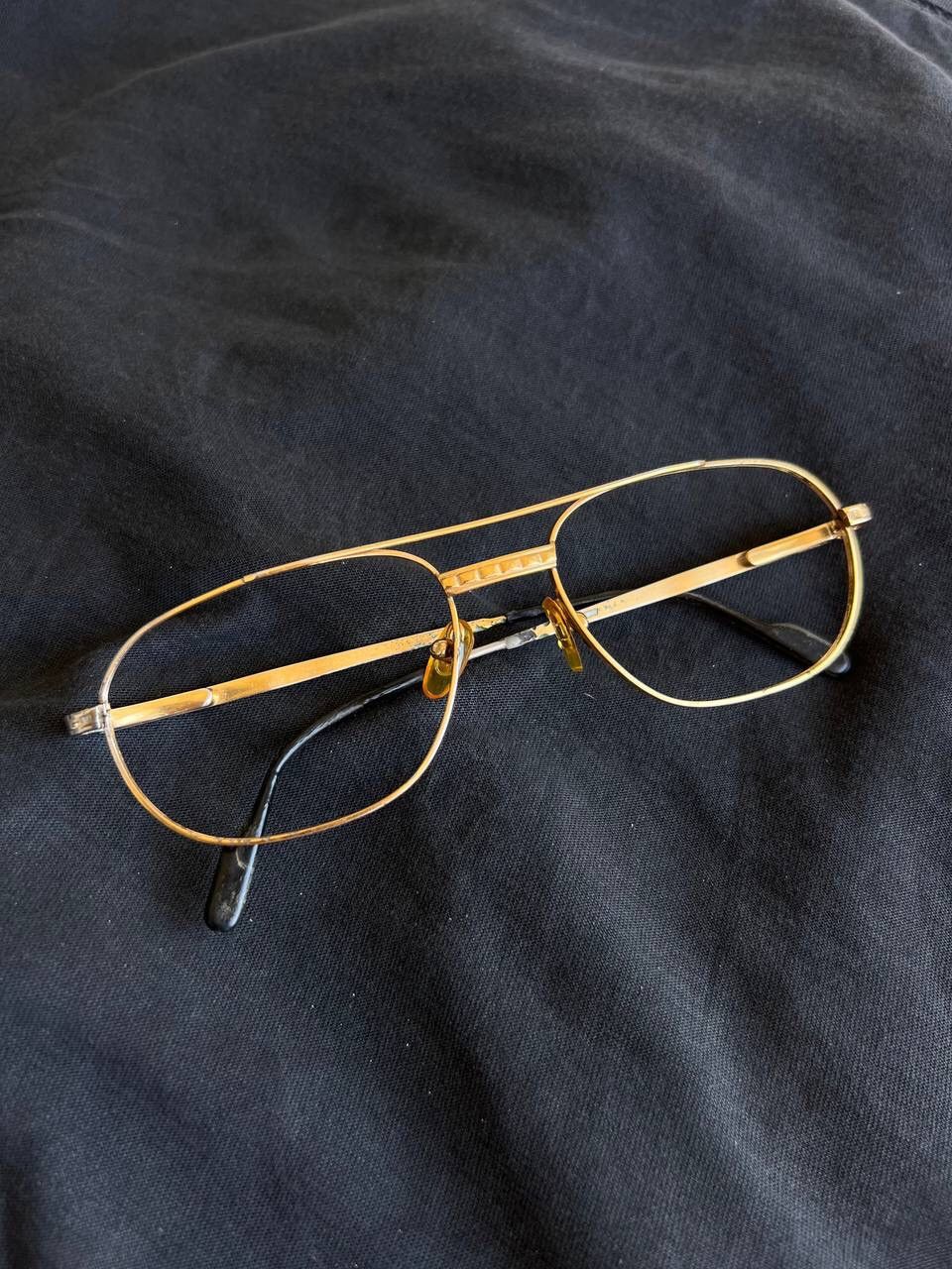 Tiffany & Co. Tiffany T396 Gold Plated frame 90s vintage USED ONLY FRAME Size ONE SIZE - 2 Thumbnail