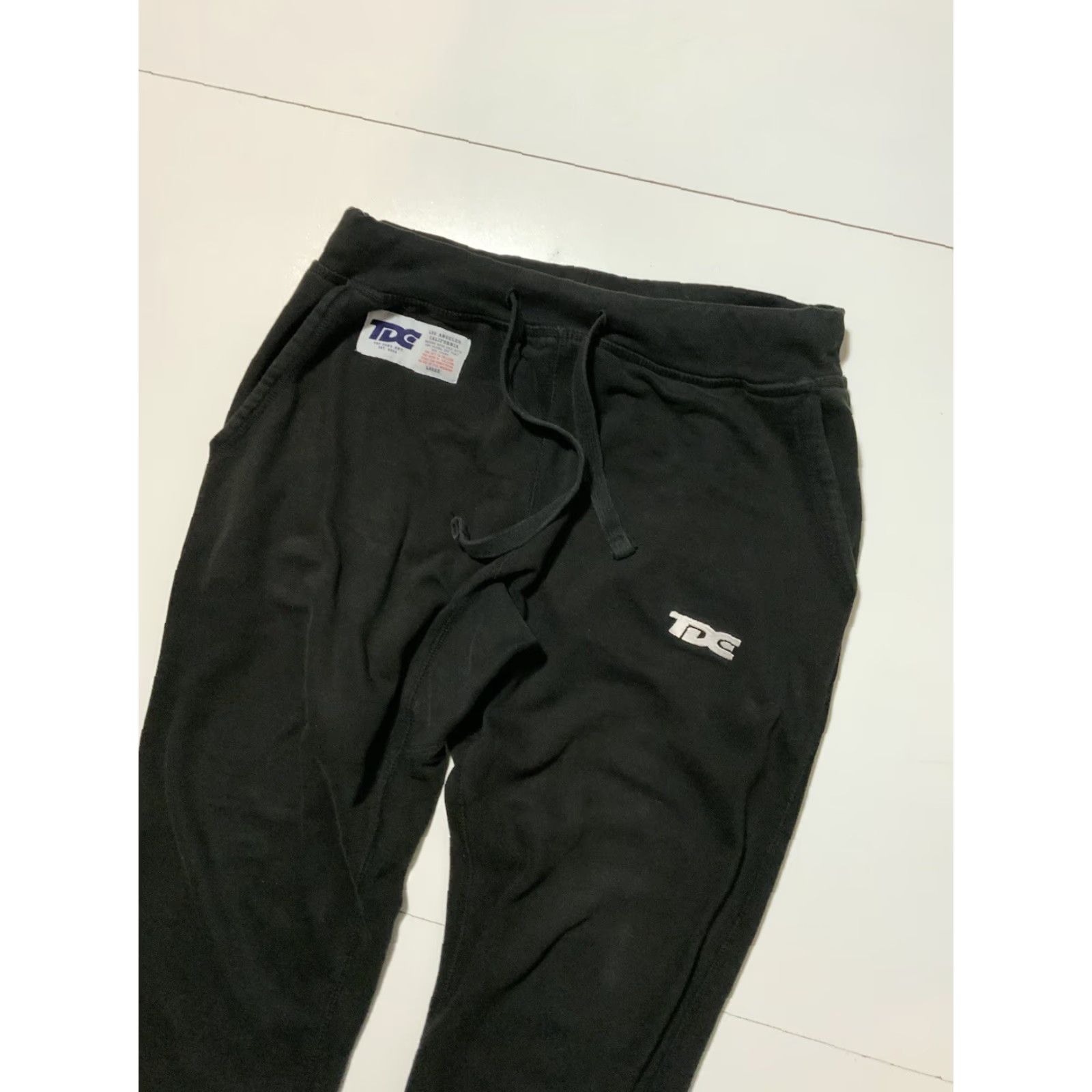 Vintage TDE Top Dawg Entertainment Kendrick Lamar Black Fleece Jogger Sweatpants L Mens Size US L / EU 52-54 / 3 - 5 Thumbnail