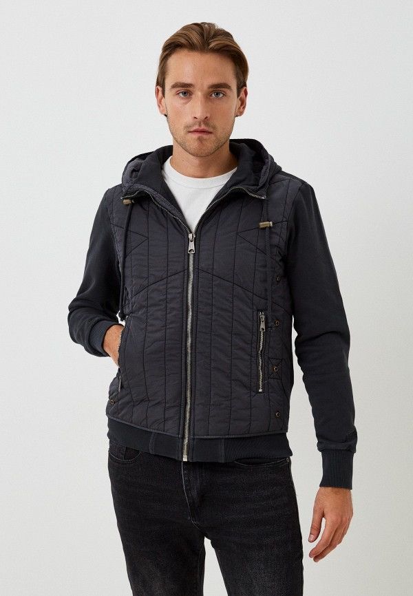 Diesel Black Gold DIESEL J-VESTER QUILTED COTTON-BLEND HOODED JACKET Size US L / EU 52-54 / 3 - 2 Thumbnail