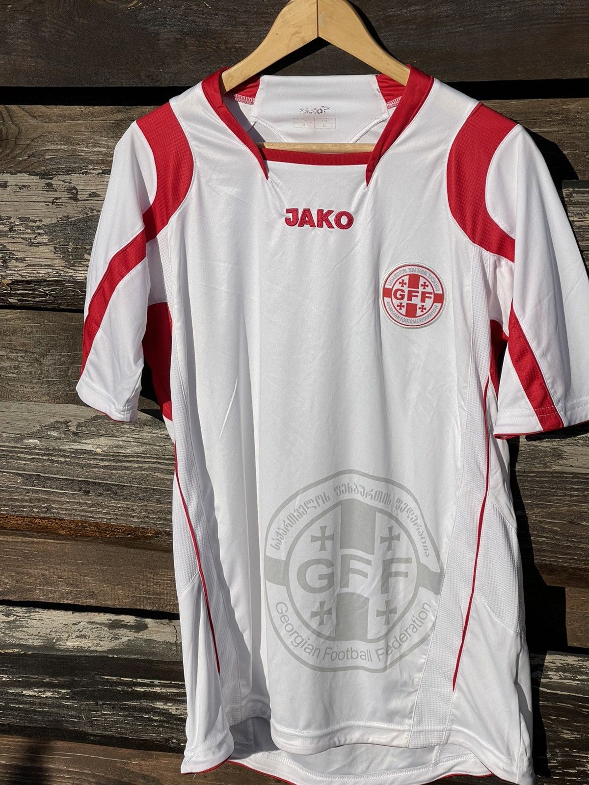 Vintage 2008 Very Rare Jako Georgia Home Jersey Soccer Vintage Size US XL / EU 56 / 4 - 4 Thumbnail