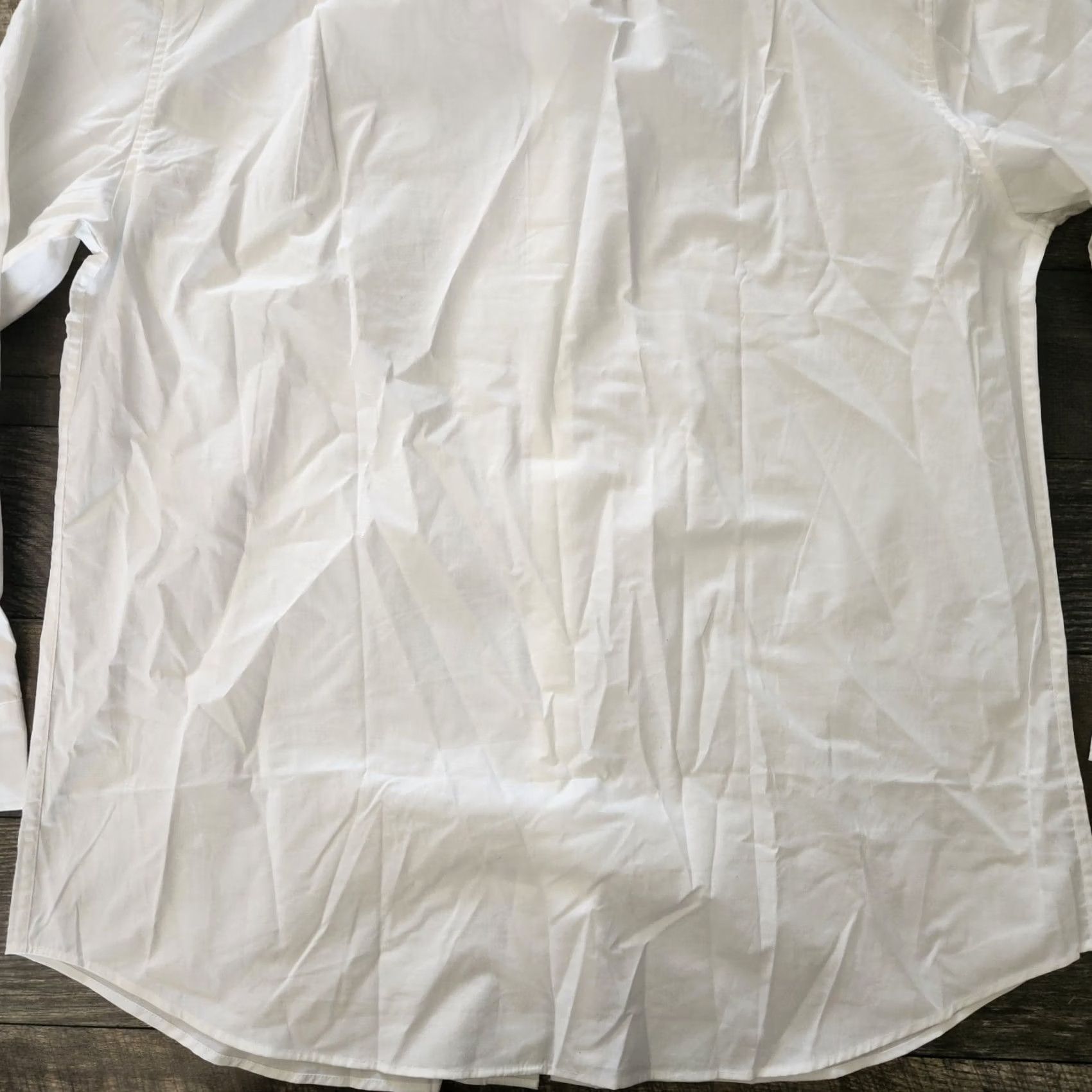Vintage Tesla Automotive Dress Shirt Button Up Mens 2XL White Regular Spread Collar Button-Front Logo Embroidered Cars Size 48R - 7 Thumbnail
