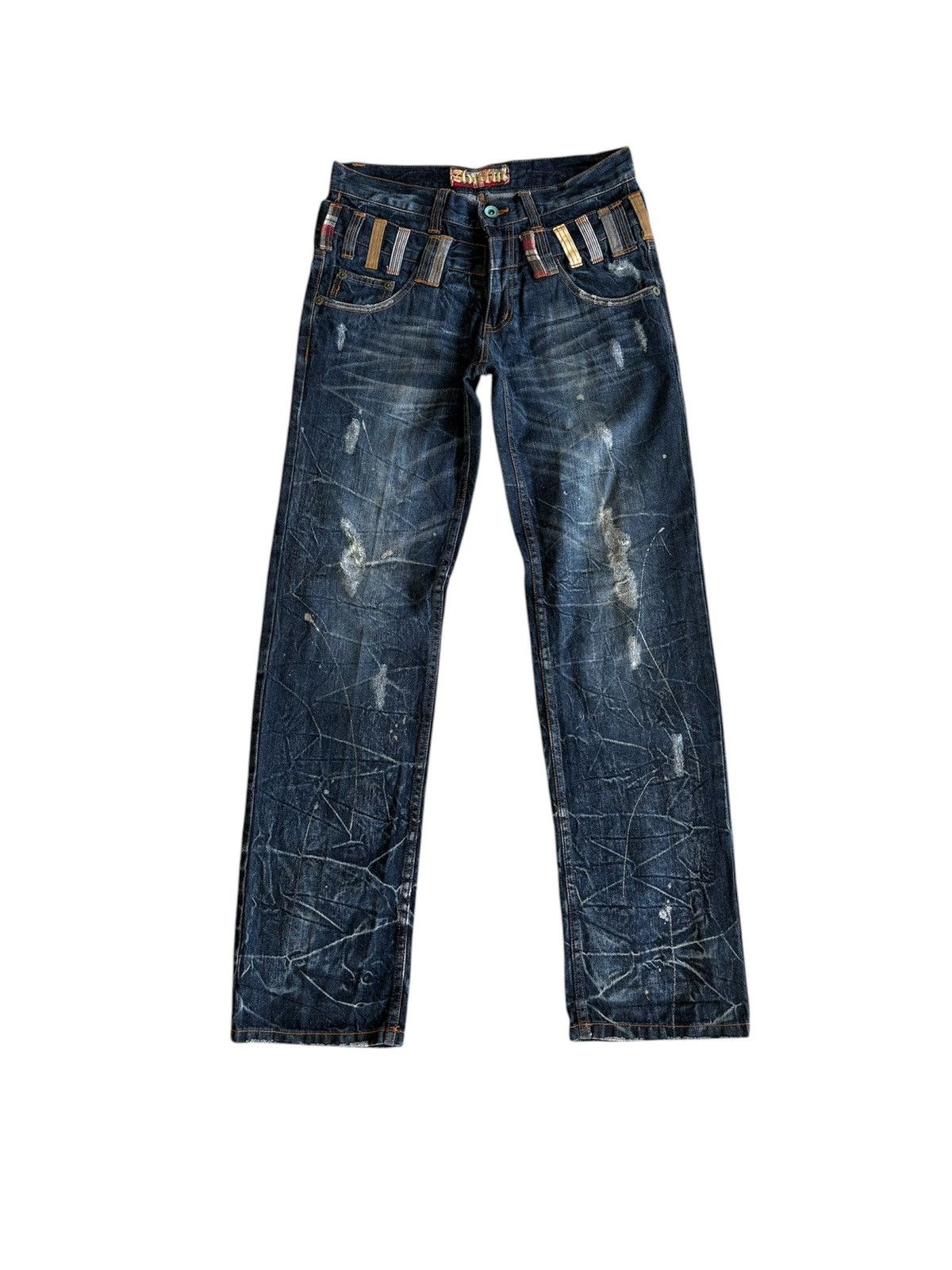 Japanese Brand Japanese International World Double Waist Jeans Size US 31 - 1 Thumbnail
