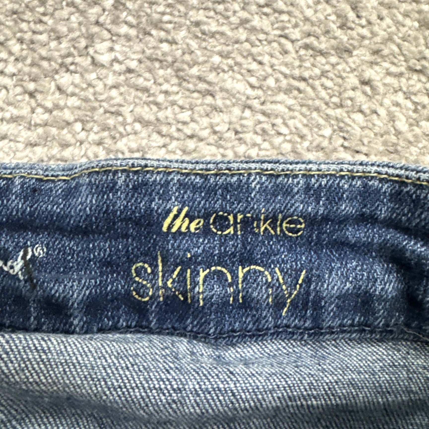 7 For All Mankind VINTAGE None Jeans Womens 24 Blue Low Rise Ankle Skinny Denim Casual Streetwear 90s Girls Size 42" / US 20 - 7 Thumbnail