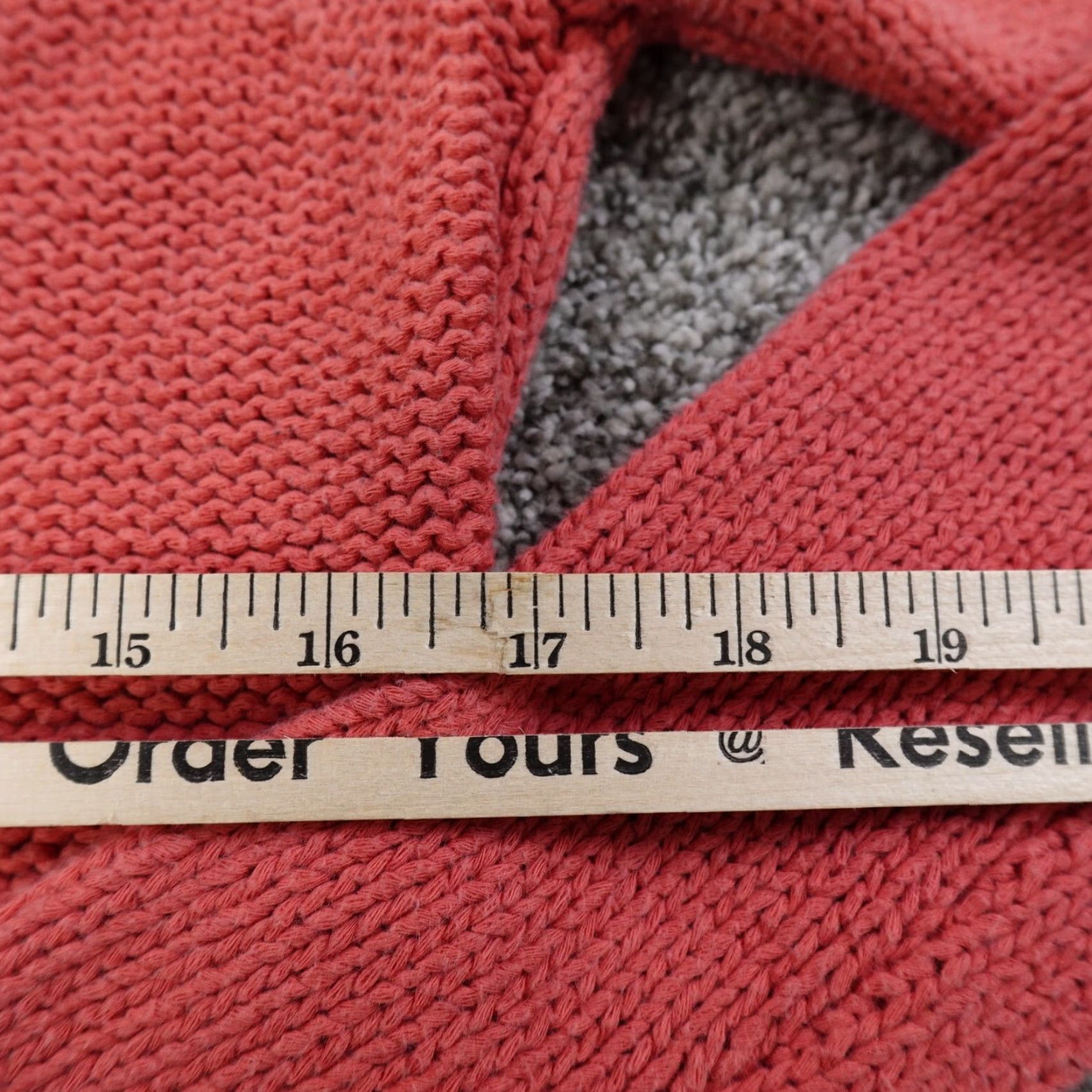 Abercrombie & Fitch Abercrombie & Fitch Sweater Womens S Pink Aran Knit Crewneck Pullover Size S / US 4 / IT 40 - 7 Thumbnail