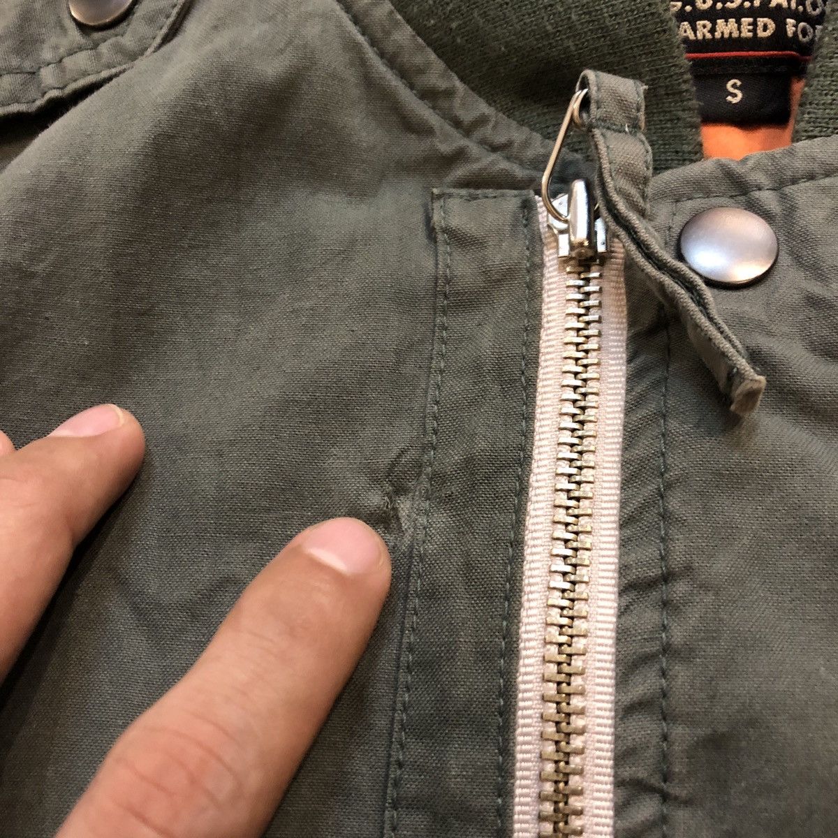 Schott × Vintage Vintage Schott Military Bomber Jacket Size US S / EU 44-46 / 1 - 8 Thumbnail