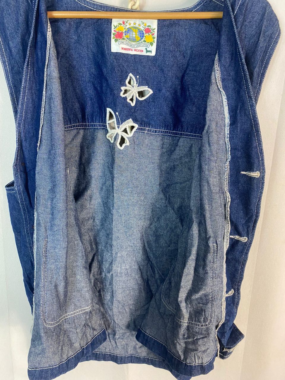 Japanese Brand × Vintage Worderful vacation denim vest by park house Size L / US 10 / IT 46 - 6 Thumbnail