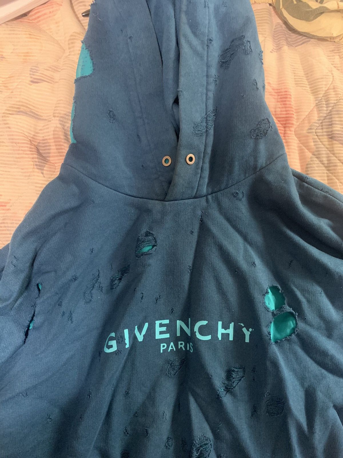Givenchy Givenchy hoodie distressed Size US M / EU 48-50 / 2 - 2 Thumbnail