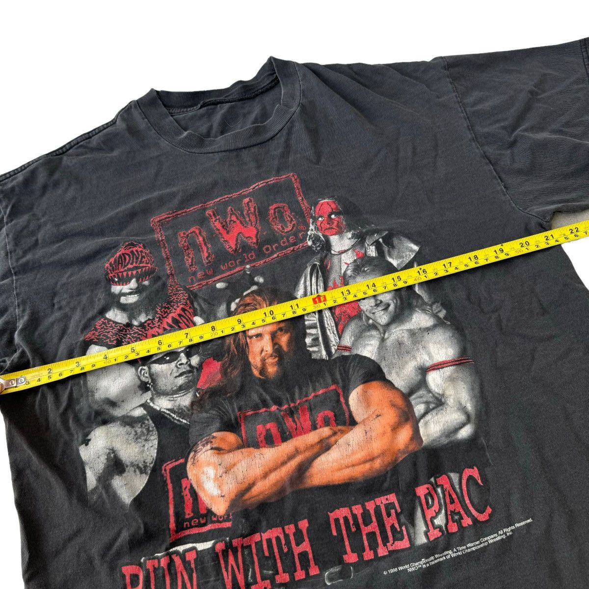 Vintage × WWE 1998 nWo New World Order Run With The Pac 90s Tee Shirt WWE Size US M / EU 48-50 / 2 - 7 Thumbnail