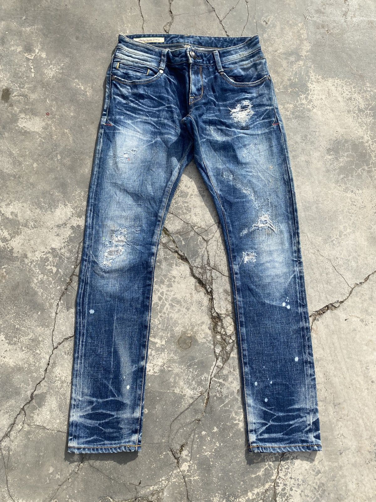 14th Addiction DOUBLE STANDARD Distressed Repaired UNDERCOVER Jeans Size US 27 - 1 Thumbnail